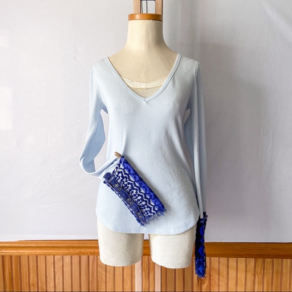 Free People Tops - Free People Art School Cuff Thermal Long Sleeve